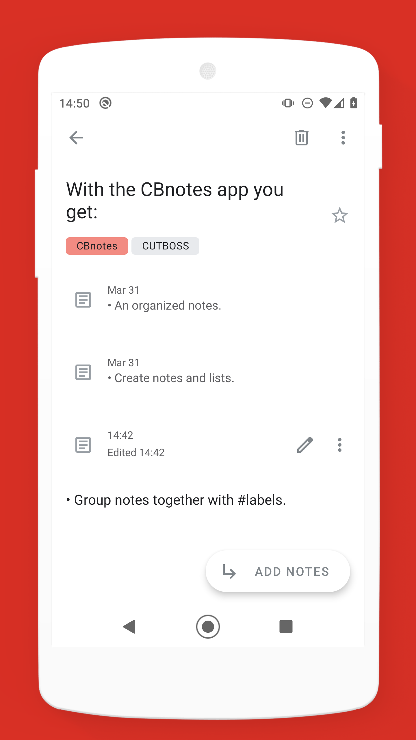CBnotes - メモとスレッド
