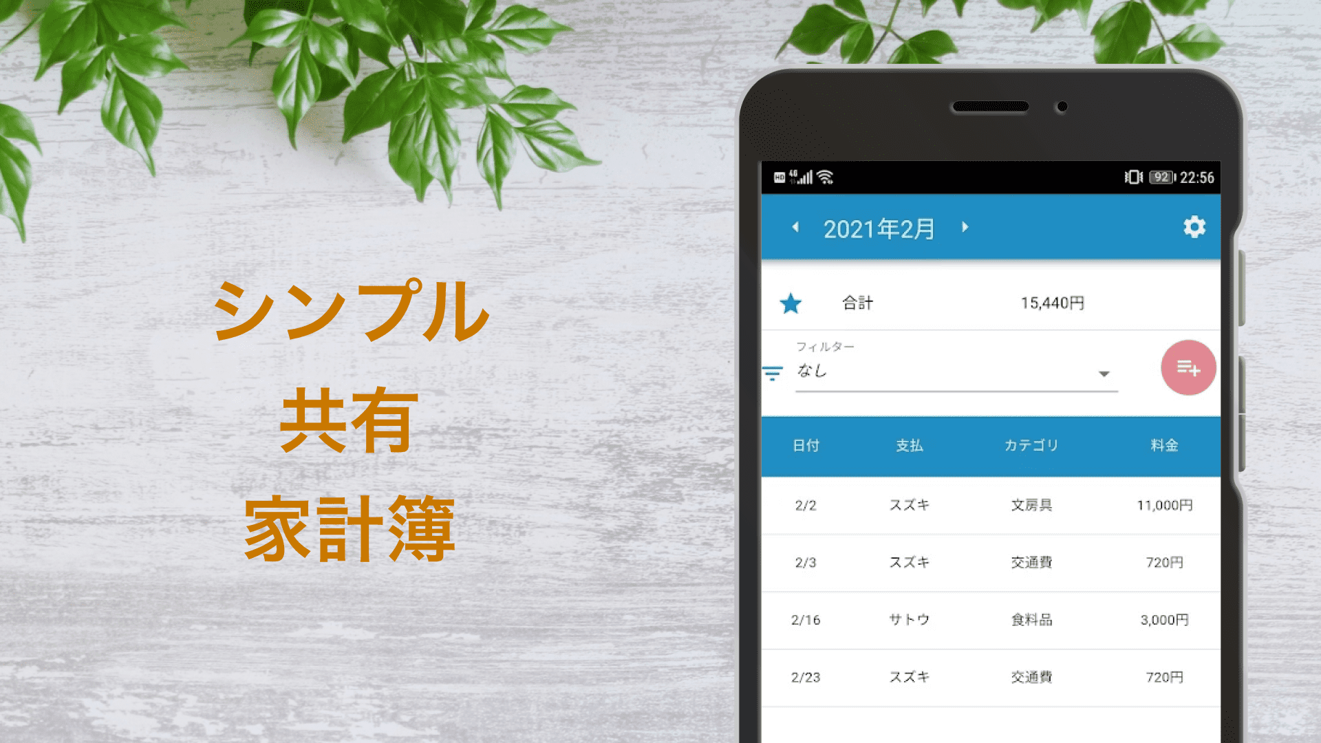 シェア家計簿 - まにまね