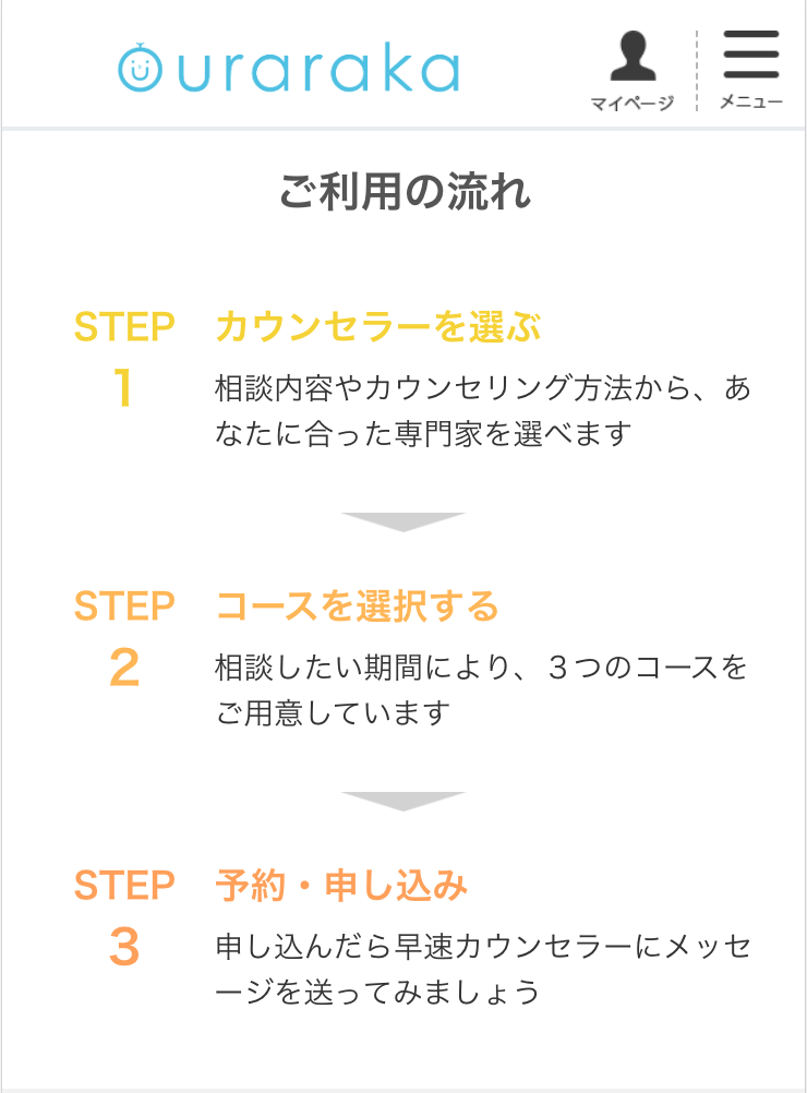 オンライン相談・カウンセリングuraraka