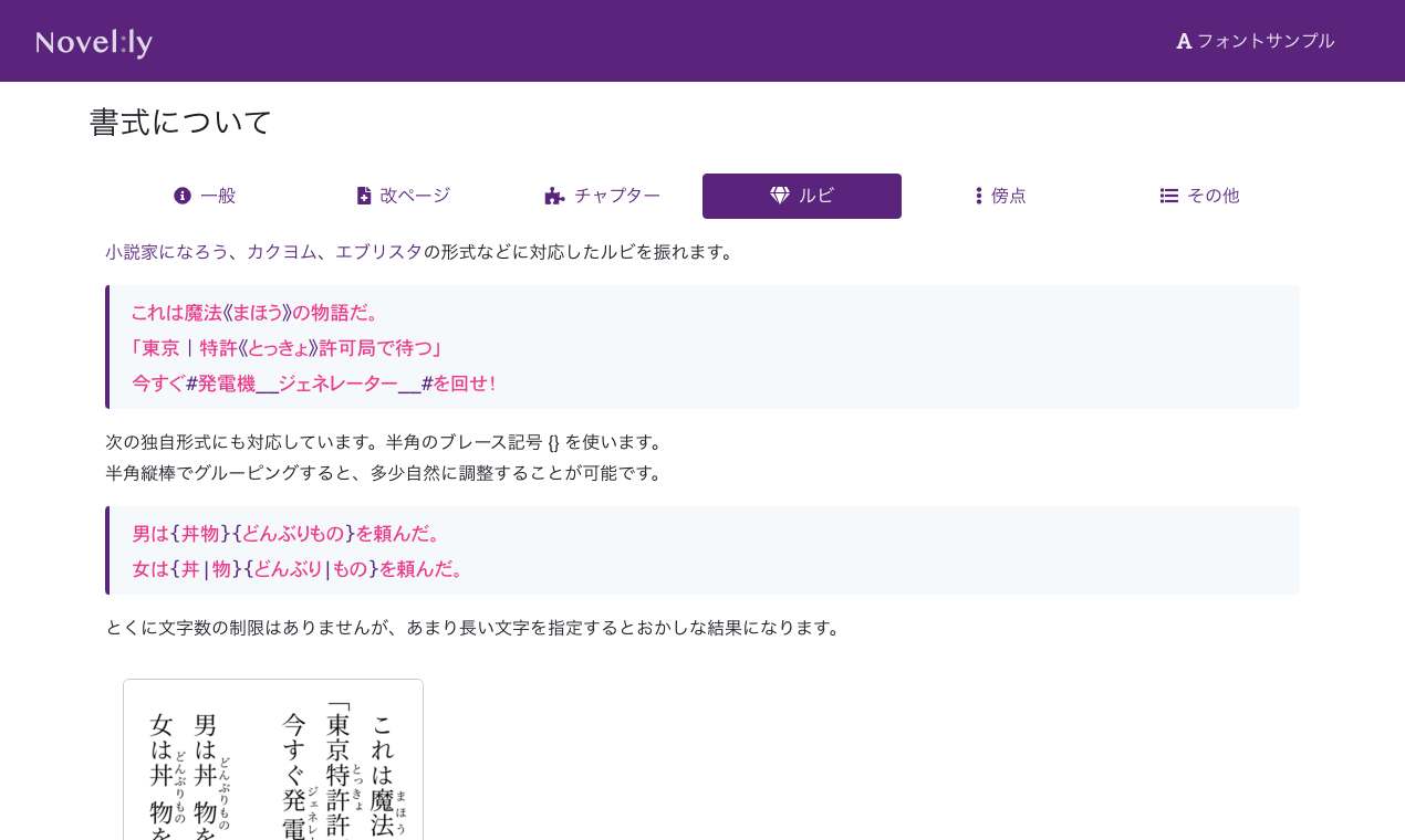 小説のテキストから縦書きPDFを作成