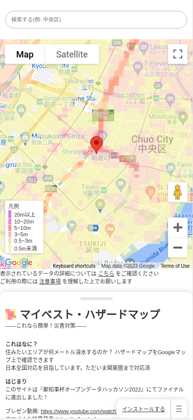 マイベスト・ハザードマップ