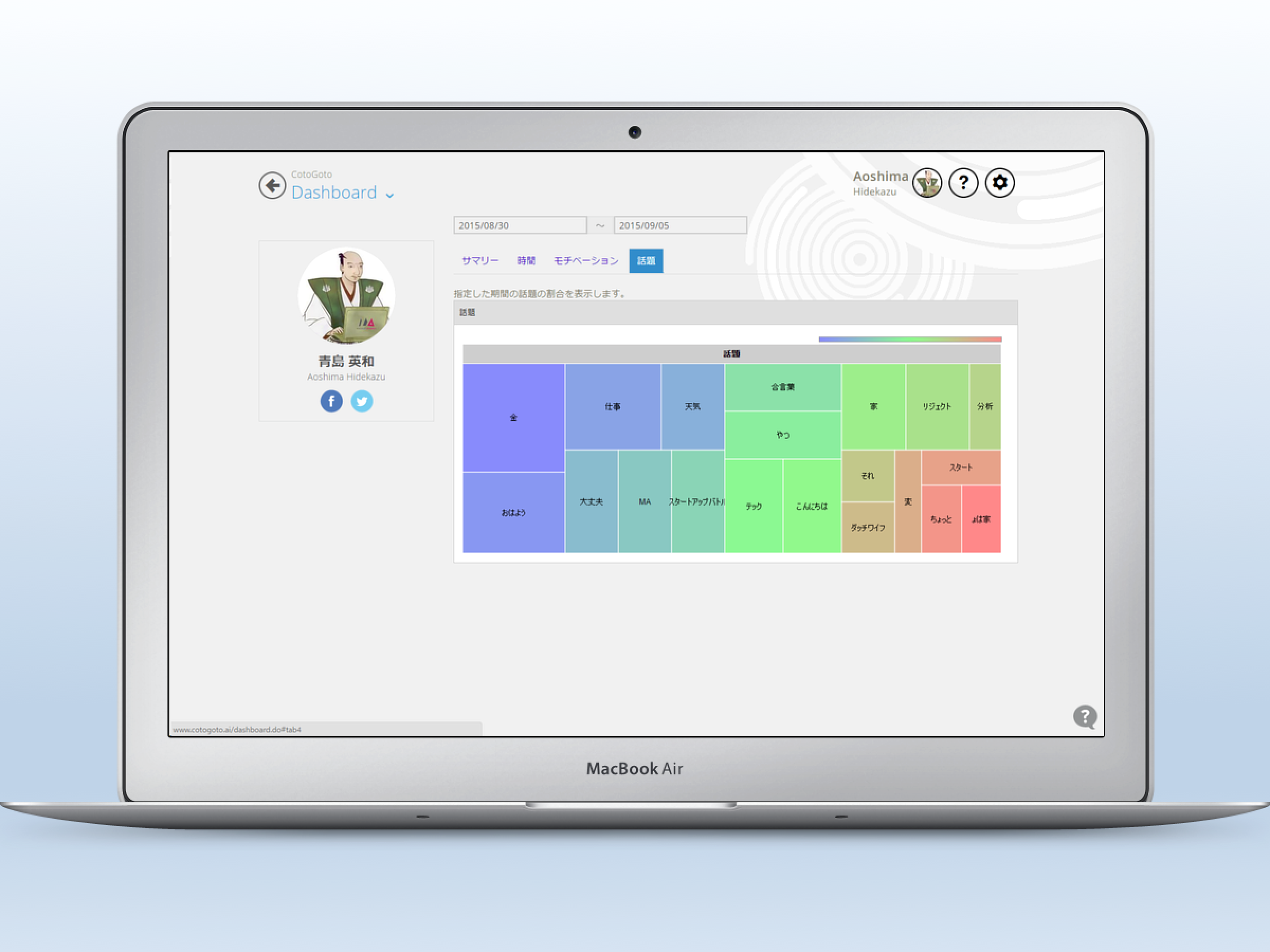 毎日の会話から作業内容を記録する ・ CotoGoto(コトゴト)
