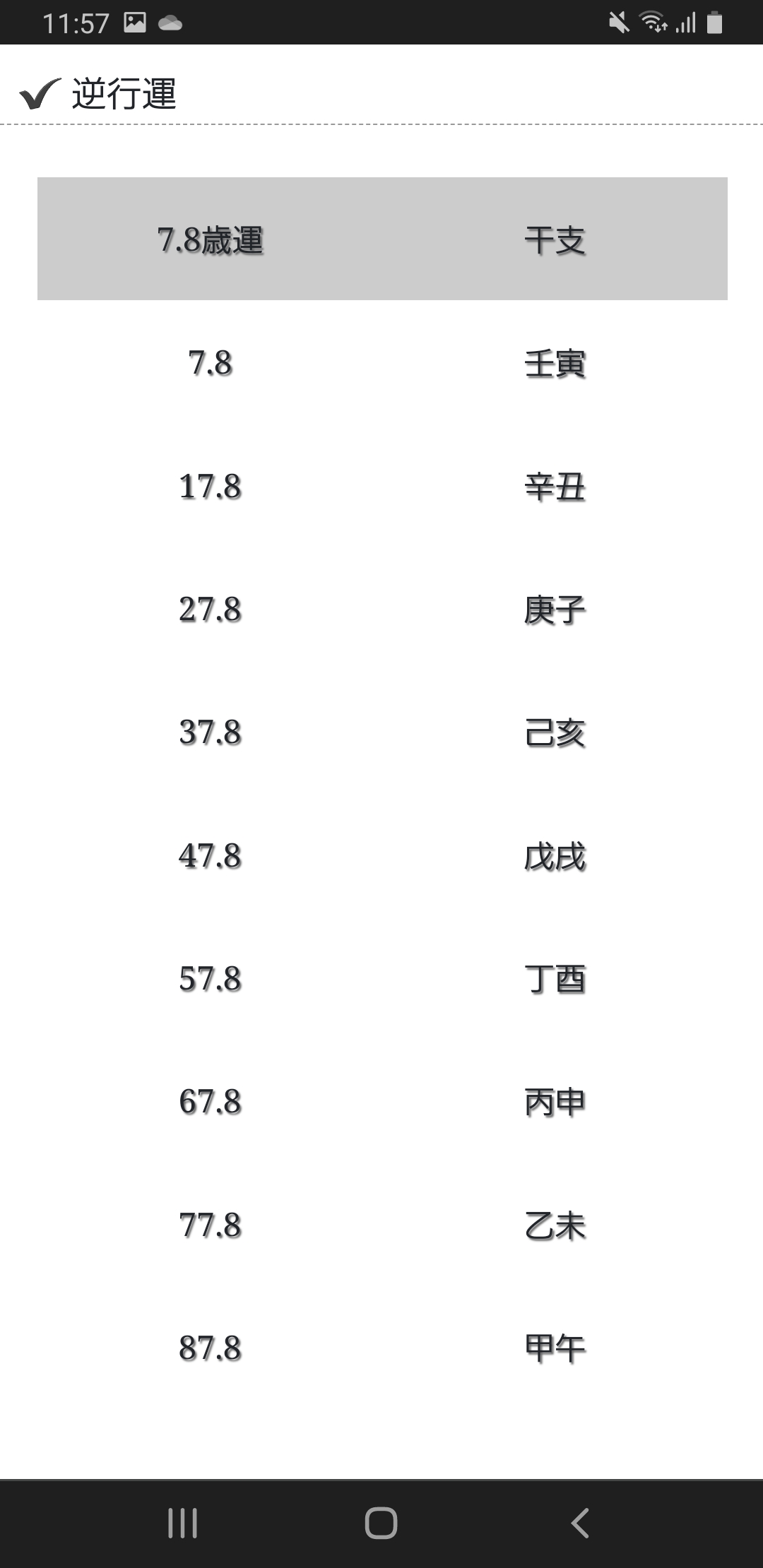 算命学の万年暦(WEBアプリ版)
