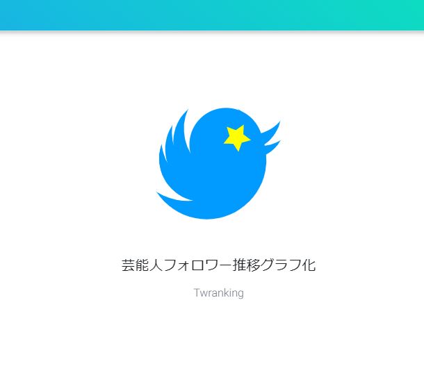 芸能人フォロワー推移グラフ化