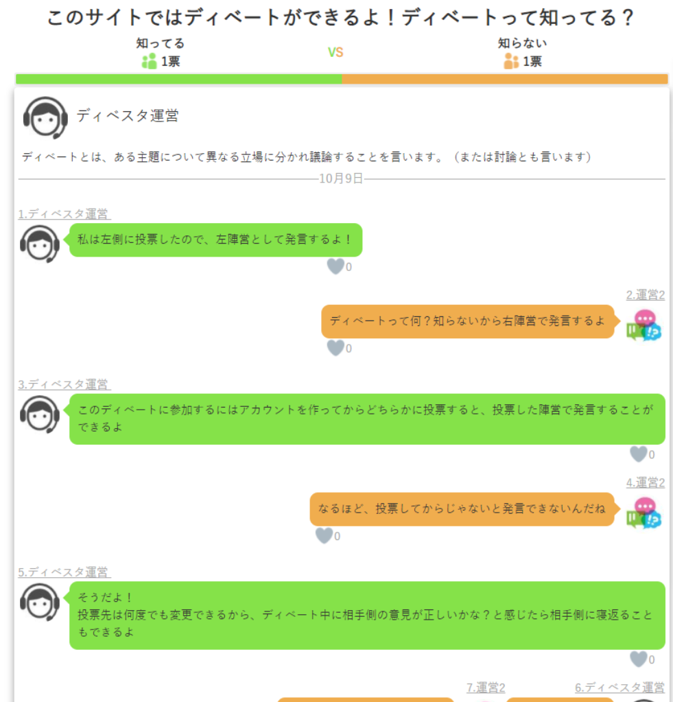 ディベスタ-討論掲示板