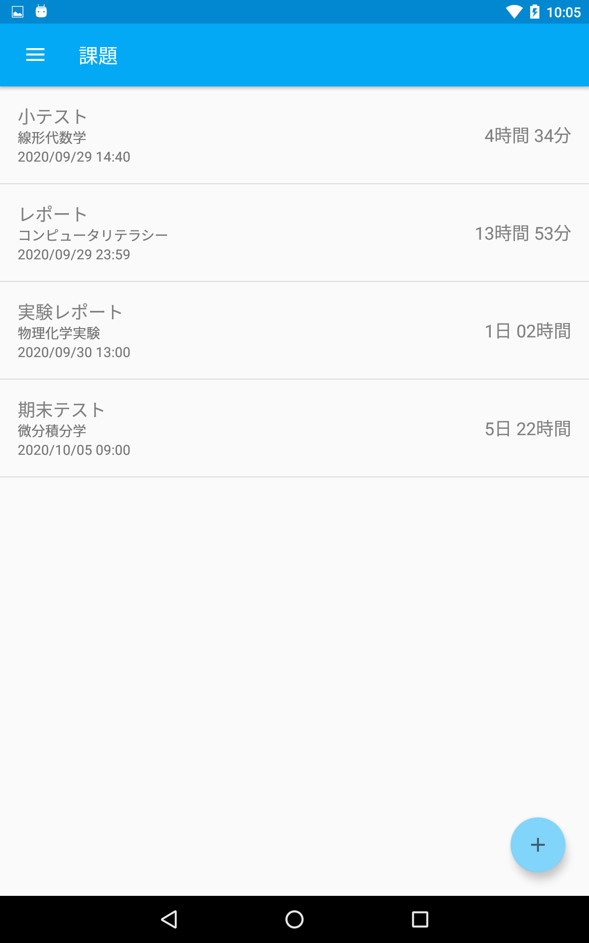 課題タイマー