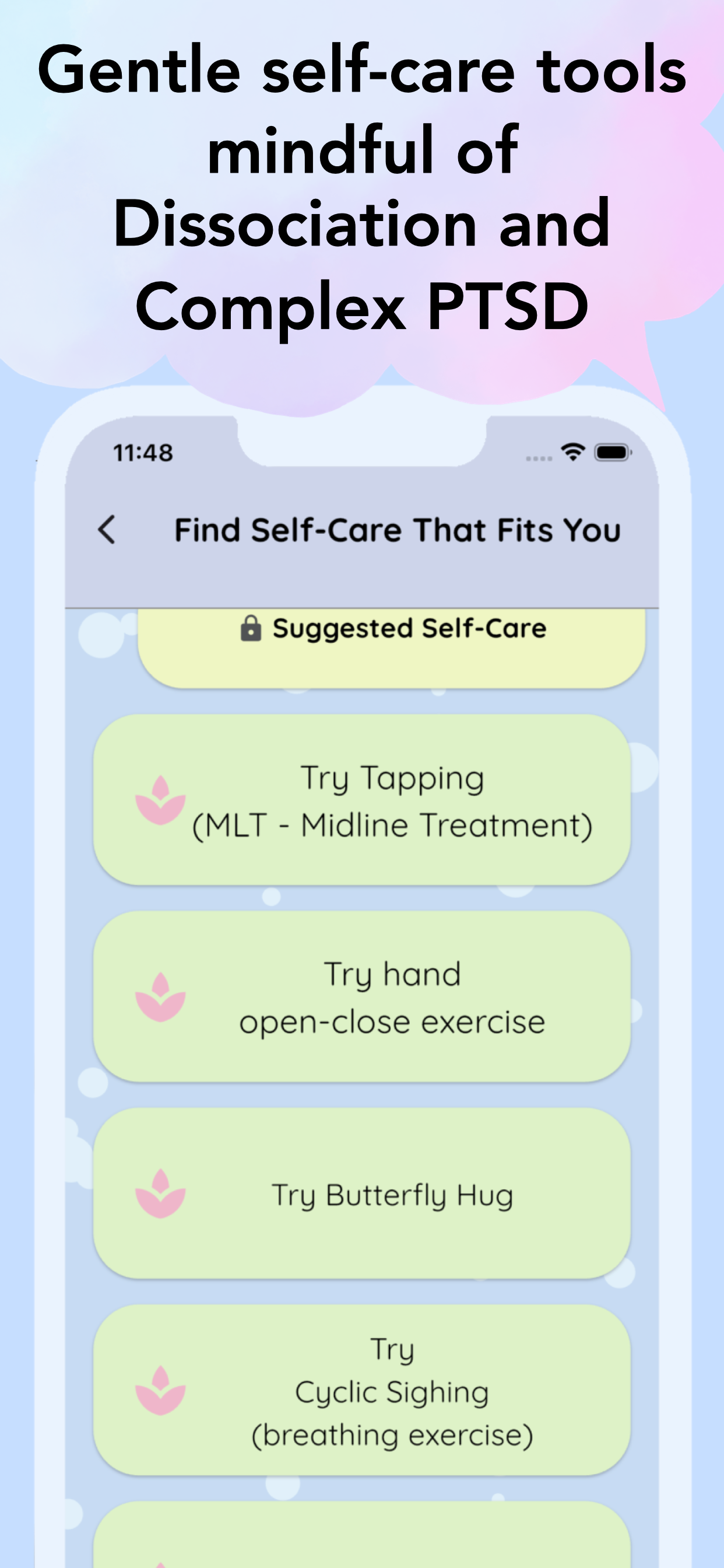 Trauma Care App - CalmSeed