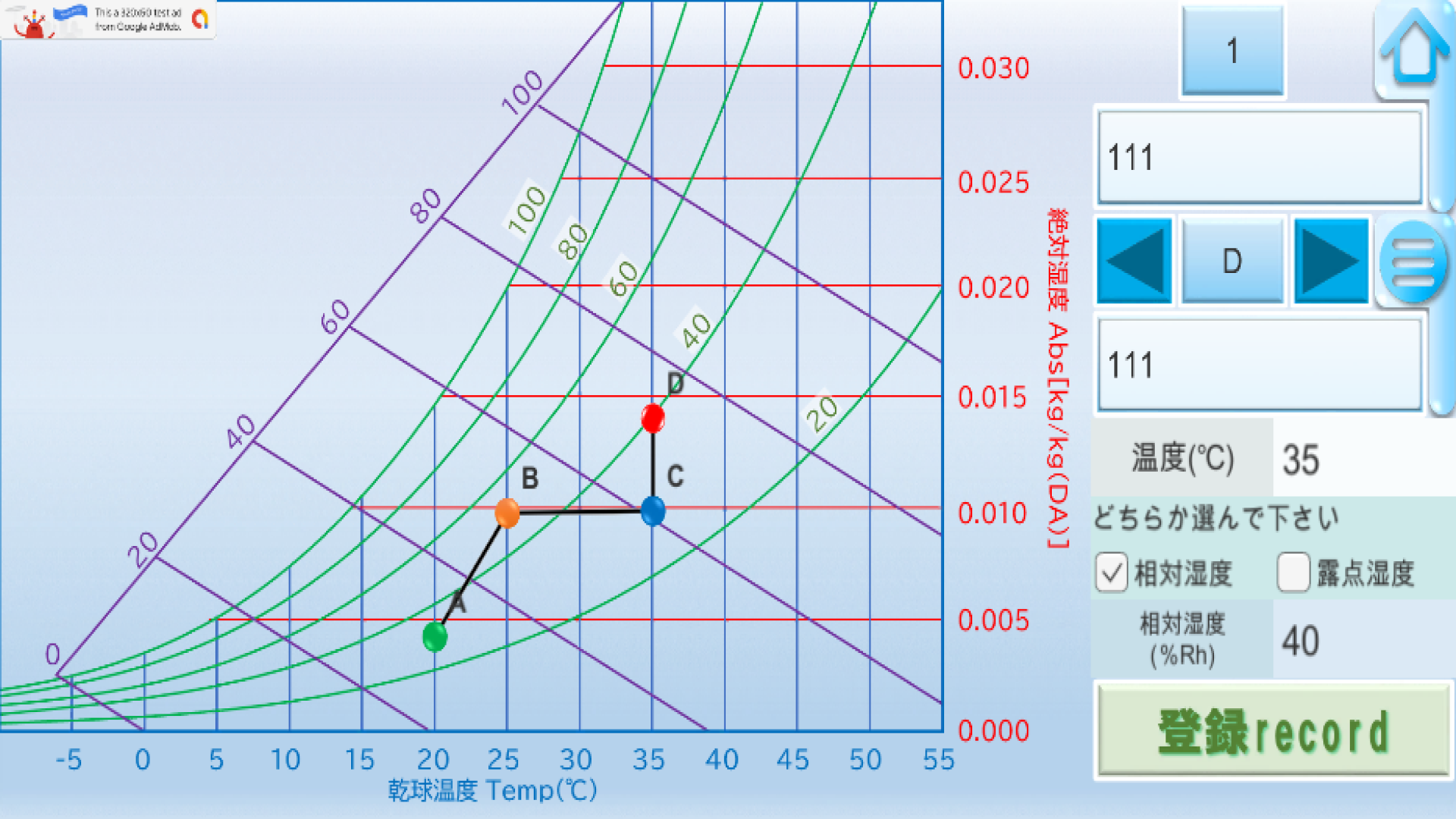 空気線図プロッター